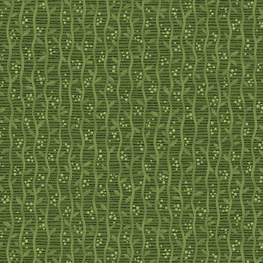 Benartex Fabric - Harvest Stripe Green (Autumn Breeze)