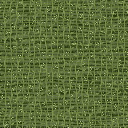 Benartex Fabric - Harvest Stripe Green (Autumn Breeze)