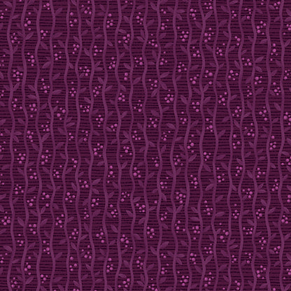 Benartex Fabric - Harvest Stripe Plum (Autumn Breeze)