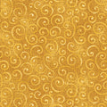 Benartex Fabric - Swirling Winds Gold (Autumn Breeze)