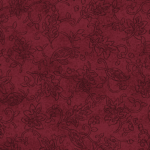 Benartex Fabric - Drifting Silhouette Wine (Autumn Breeze)