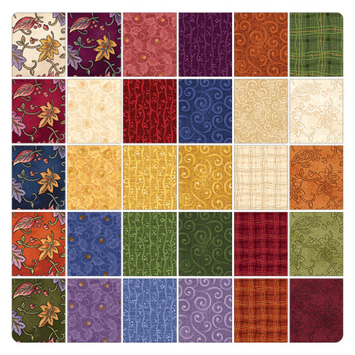 Benartex Fabric - Acorn Twirl Maple (Autumn Breeze)