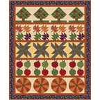 Benartex Fabric - Dancing Leaves Pumpkin (Autumn Breeze)