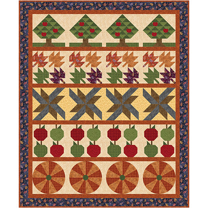 Benartex Fabric - Acorn Twirl Gold (Autumn Breeze)