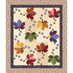 Benartex Fabric - Dancing Leaves Cream (Autumn Breeze)