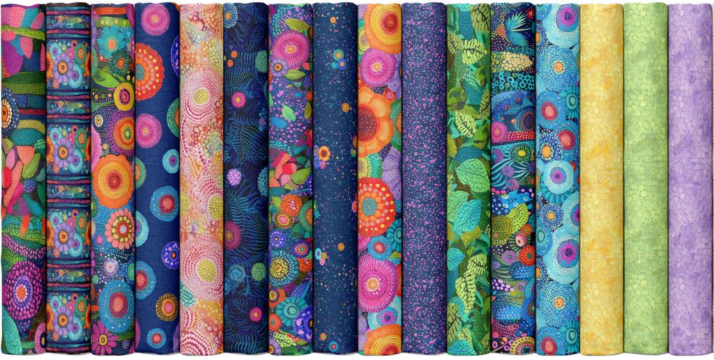Timeless Treasures - Garden Floral Garden (Jubilant) FL-CD4432