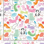 Timeless Treasures - CATurday White (Are You Kitten Me?) AT-CD4385