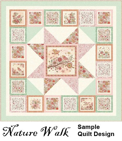 Benartex Fabric - Bird Watching Rose (Bird Song)