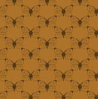 Benartex Fabric - Etched Cabbage Butterfly Caramel (Bee Haven)