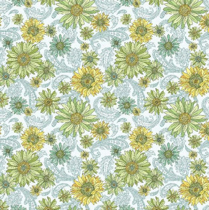 Benartex Fabric - Pillowcases Green (Sleepovers)