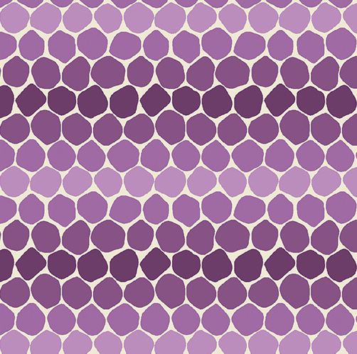 Benartex Fabric - Honeycomb Plum (Bee Haven)