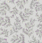 Benartex Fabric - Leafy Loops Grey (Bee Haven)