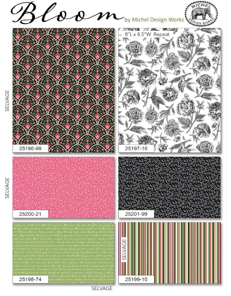Northcott Fabric - Barcode Stripe Multi (Bloom)