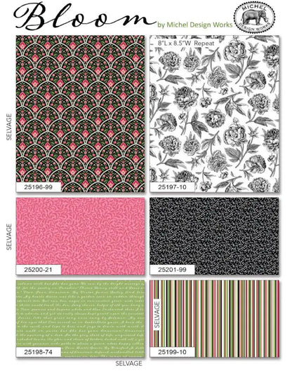 Northcott Fabric - Barcode Stripe Multi (Bloom)