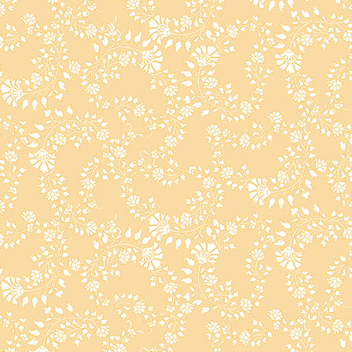 Benartex - Floral Trail Yellow (Chalk Barn) 16215-32