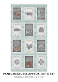 Benartex - Chalk Barn Panel Teal/Multi (Chalk Barn) 16317-99