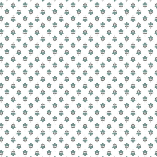Benartex - Tiny Bud Teal (Chalk Barn) 16323-85