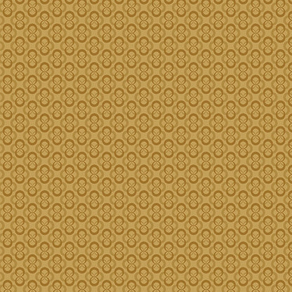 Benartex Fabric - Chalk Block Print Gold (Chalk Barn)