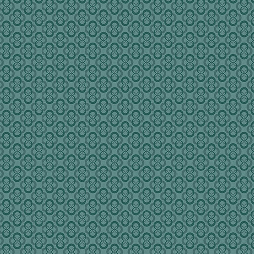 Benartex - Chalk Block Print Teal (Chalk Barn) 16324-85