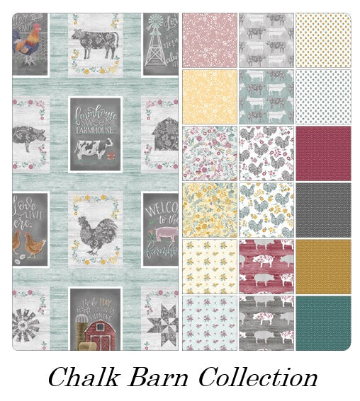 Benartex - Calico Cows Grey (Chalk Barn) 16320-13