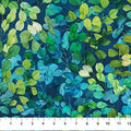 Northcott - Morning Light Packed Leaves Blue Multi (Morning Light) 25284-44