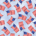 Benartex - USA Flags Light Blue (Faith, Family, Freedom) 14828-05