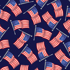 Benartex - USA Flags Navy (Faith, Family, Freedom) 14828-57