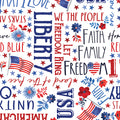 Benartex - Words of Glory White (Faith, Family, Freedom) 14829-09