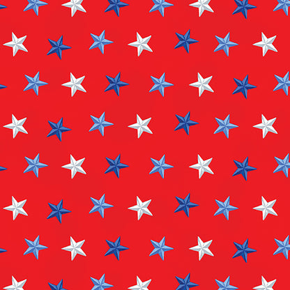 Benartex Fabric - Stars of Freedom Red (Faith, Family, Freedom)