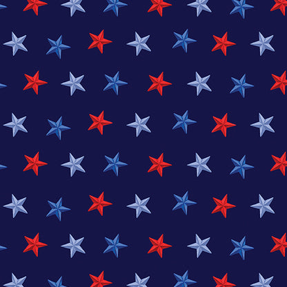 Benartex Fabric - Stars of Freedom Navy (Faith, Family, Freedom)