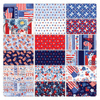 Benartex - Americana Patchwork Multi (Faith, Family, Freedom) 14826-99