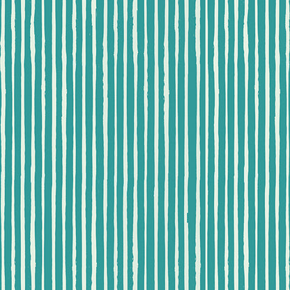 Benartex Fabric - Joyful Stripe Teal (Follow Your Joy)