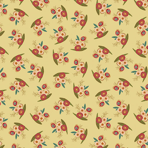 Benartex Fabric - Tossed Roses Medium Cotton (Follow Your Joy)