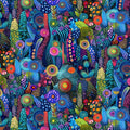 Timeless Treasures - Dotty Garden Night (Jubilant) FL-CD4430