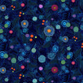 Timeless Treasures - Night Floral Sapphire (Jubilant) TX-CD4434