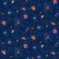 Timeless Treasures - Small Bright Floral Indigo (Jubilant) TX-CD4435