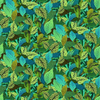 Timeless Treasures - Packed Leaves Green (Jubilant) FL-CD4436