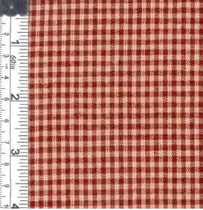 Rustic Woven - Wine & Tan (1/16 Check)