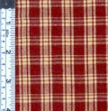 Rustic Woven - Wine & Tan Plaid