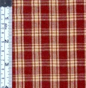 Rustic Woven - Wine & Tan Plaid