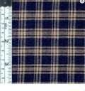 Rustic Woven - Navy & Natural Plaid