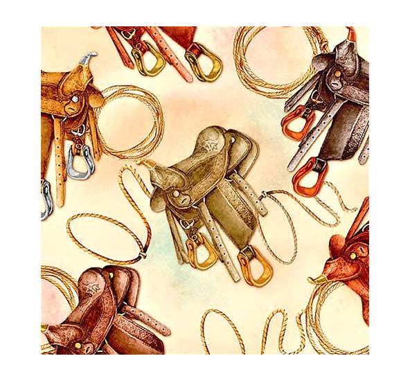 Benartex Fabric - Saddle Up Multi (Gone Country)