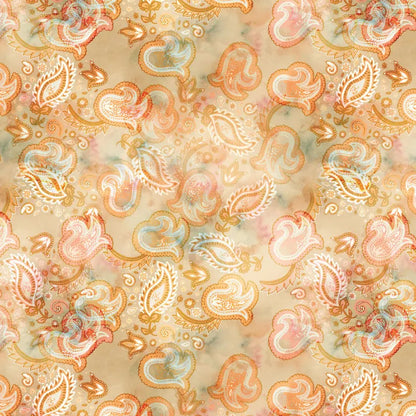 Benartex Fabric - Gone Country Paisley Buff (Gone Country)