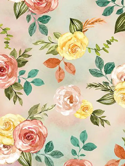 Benartex Fabric - Gone Country Floral Multi (Gone Country)