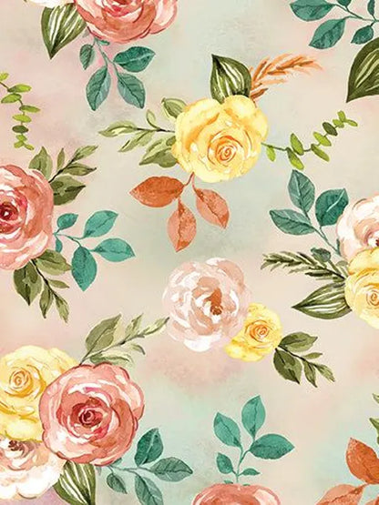 Benartex Fabric - Gone Country Floral Multi (Gone Country)