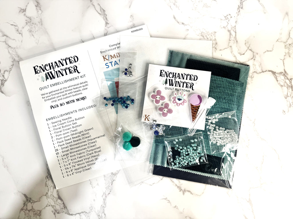 Enchanted Winter Embellishment Kit ONLY by Kimberbell Designs - KDKB1313