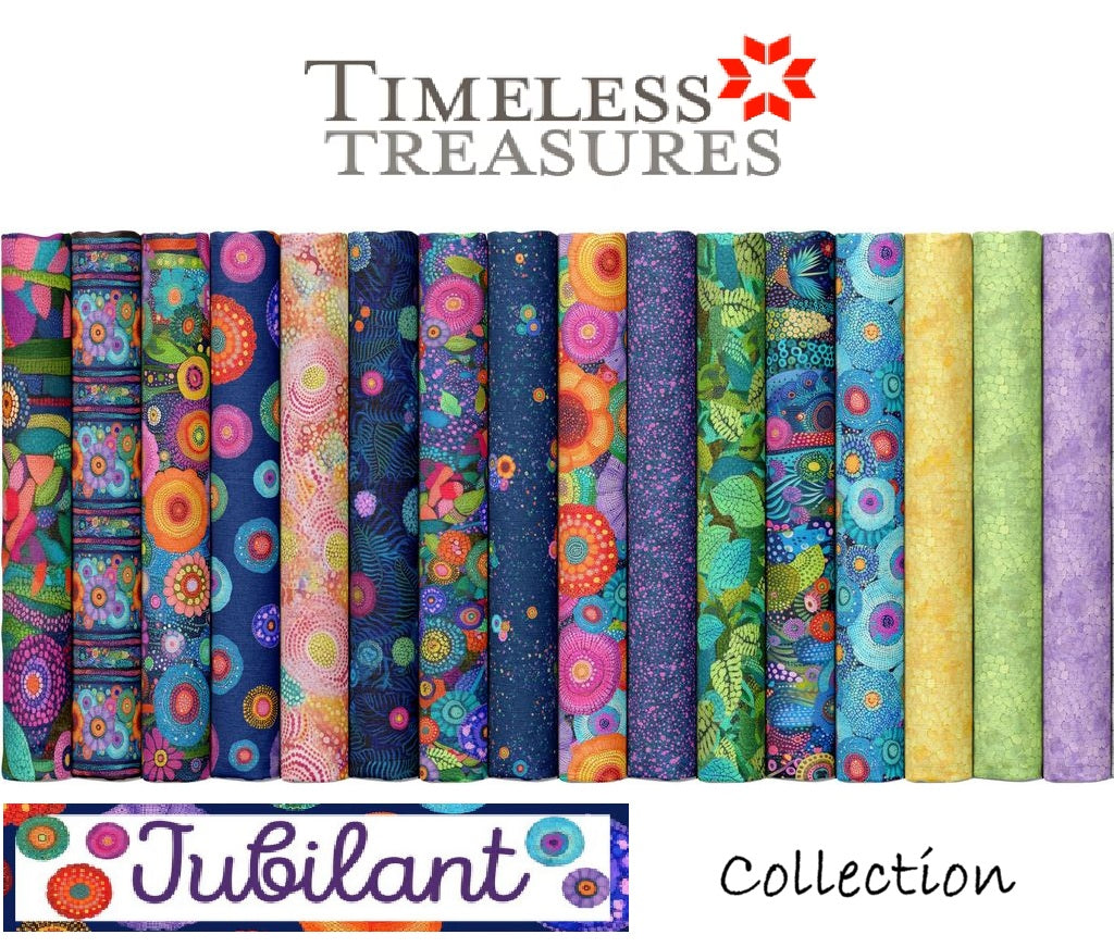 Timeless Treasures - Multi Floral in Multi (Jubilant) FL-CD4431