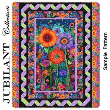 Timeless Treasures - Multi Floral in Multi (Jubilant) FL-CD4431