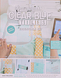 Kamberbell Clear Blue Tiles Essentials Set packaging with hands interacting with the tiles. (Sewing Bee Studio)