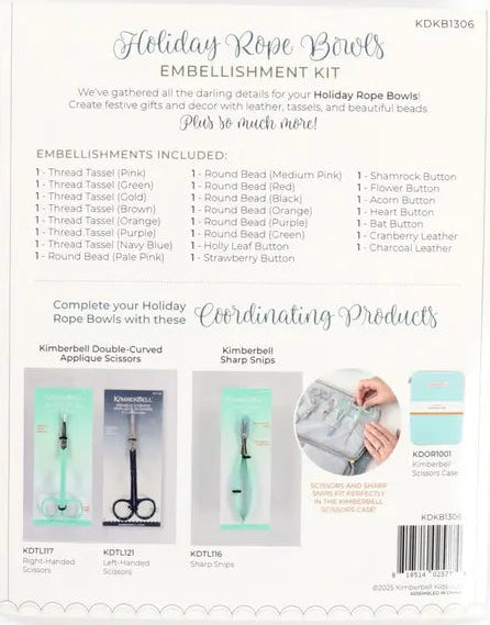 KIMBERBELL - Holiday Rope Bowls Embellishment Kit